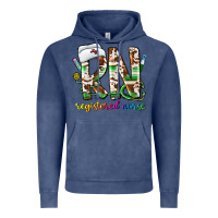 Vintage Denim rn registered nurse Vintage Hoodie - CowhideDigitalArt
