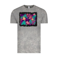 Cloud Rock halloween trees and turquoise glitter background Vintage Tee - BundleAndBundleShop