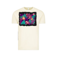 Halloween Trees And Turquoise Glitter Background Vintage Tee | Teevron