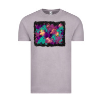 Vintage Zinc halloween trees and turquoise glitter background Vintage Tee - BundleAndBundleShop