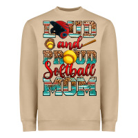 Mushroom loud and proud softball mom Heavyweight Sweatshirt - RanaPortraitStore