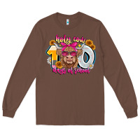 Chestnut Holy Cow 100 Days Of School Long Sleeve Tee - CowhideDigitalArt