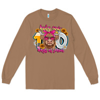 Toasted Coconut Holy Cow 100 Days Of School Long Sleeve Tee - CowhideDigitalArt