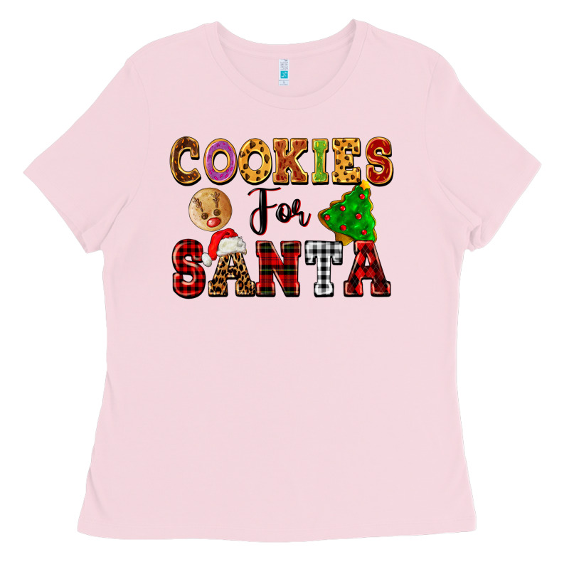 Cookies For Santa Ladies Tee by FaDigitalArtStudio | Teevron