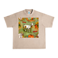 French Oak fall goats seamless pattern Urban Heavy Tee - BundleAndBundleShop