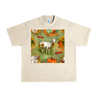 Sandshell fall goats seamless pattern Urban Heavy Tee - BundleAndBundleShop