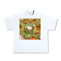White fall goats seamless pattern Urban Heavy Tee - BundleAndBundleShop