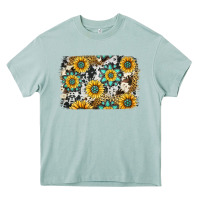 Arona gemstone sunflower cowhide background Heavy Core Tee - Jasminsmagicworld