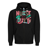 Black nurse on duty Zipper Hoodie - RanaPortraitStore