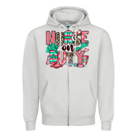 Dove Grey nurse on duty Zipper Hoodie - RanaPortraitStore