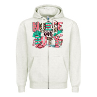 Oatmeal Heather nurse on duty Zipper Hoodie - RanaPortraitStore