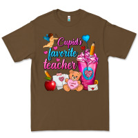 Cacao Cupid's Favorite Teacher Valentine's Day Frappe Premium Tee - FaDigitalArtStudio