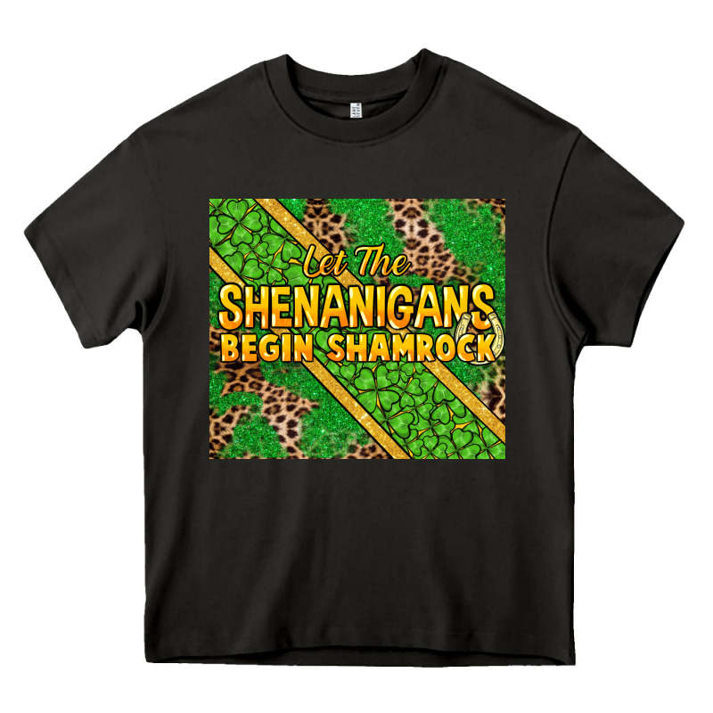 Let The Shenanigans Begin Shamrock Tumbler Heavy Core Tee by HowdyJamesFarm | Teevron