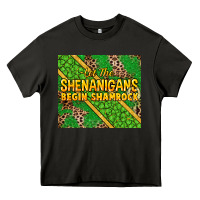 Asphalt Let the shenanigans begin shamrock tumbler Heavy Core Tee - HowdyJamesFarm