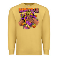 Antique Gold Basketball life afro girl sneakers Premium Sweatshirt - RanaPortraitStore
