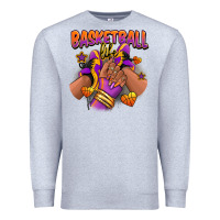 Heather Grey Basketball life afro girl sneakers Premium Sweatshirt - RanaPortraitStore