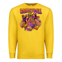 Lemon Basketball life afro girl sneakers Premium Sweatshirt - RanaPortraitStore