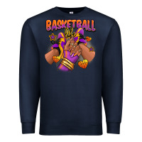 Navy Basketball life afro girl sneakers Premium Sweatshirt - RanaPortraitStore
