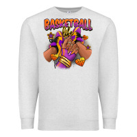 Oatmeal Heather Basketball life afro girl sneakers Premium Sweatshirt - RanaPortraitStore