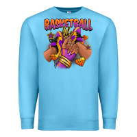 Ocean Blue Basketball life afro girl sneakers Premium Sweatshirt - RanaPortraitStore