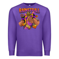 Purple Basketball life afro girl sneakers Premium Sweatshirt - RanaPortraitStore