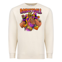 Sandshell Basketball life afro girl sneakers Premium Sweatshirt - RanaPortraitStore