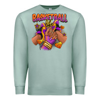 Seafoam Basketball life afro girl sneakers Premium Sweatshirt - RanaPortraitStore