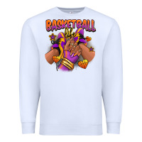 White Basketball life afro girl sneakers Premium Sweatshirt - RanaPortraitStore