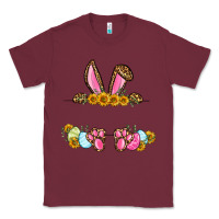 Burgundy Western Easter bunny name frame Classic Tee - OliviaCreatesArt