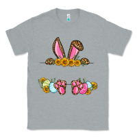 Heather Grey Western Easter bunny name frame Classic Tee - OliviaCreatesArt