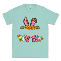 Seafoam Western Easter bunny name frame Classic Tee - OliviaCreatesArt