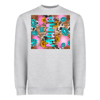 Heather Grey western mama Heavyweight Sweatshirt - RanaPortraitStore