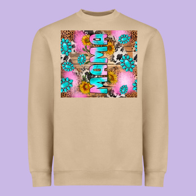 Western Mama Heavyweight Sweatshirt Designed By Ranaportraitstore