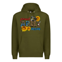 Army Green proud army mom Premium Hoodie - Artiststas