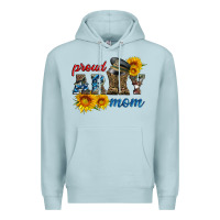 Blue Mist proud army mom Premium Hoodie - Artiststas