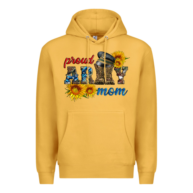 Proud Army Mom Premium Hoodie by Artiststas | Teevron