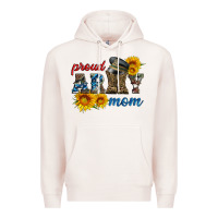 Pale Pink proud army mom Premium Hoodie - Artiststas