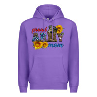 Purple proud army mom Premium Hoodie - Artiststas