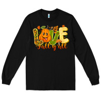 Black Love Fall Y'all Long Sleeve Tee - CowhideDigitalArt