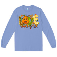 Colony Blue Love Fall Y'all Long Sleeve Tee - CowhideDigitalArt