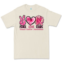 Bone Peace love cure Breast Cancer Awareness Premium Tee - FaDigitalArtStudio