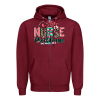Burgundy nurse practitioner Zipper Hoodie - RanaPortraitStore