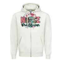 Oatmeal Heather nurse practitioner Zipper Hoodie - RanaPortraitStore
