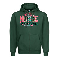 Sports Green nurse practitioner Zipper Hoodie - RanaPortraitStore