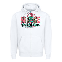 White nurse practitioner Zipper Hoodie - RanaPortraitStore