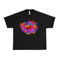 Black halloween pumpkin patch  4 Urban Heavy Tee - BundleAndBundleShop