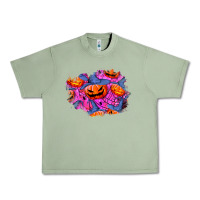 Oil Green halloween pumpkin patch  4 Urban Heavy Tee - BundleAndBundleShop