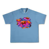 Pebble Blue halloween pumpkin patch  4 Urban Heavy Tee - BundleAndBundleShop