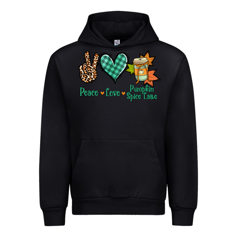 Peace Love Pumpkin Spice Latte Urban Hoodie by Jasminsmagicworld | Teevron