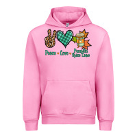 Fuchsia Pink peace love pumpkin spice latte Urban Hoodie - Jasminsmagicworld